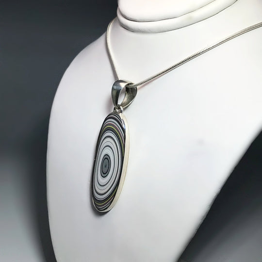 Fordite Pendant - Rocks and Gems Canada