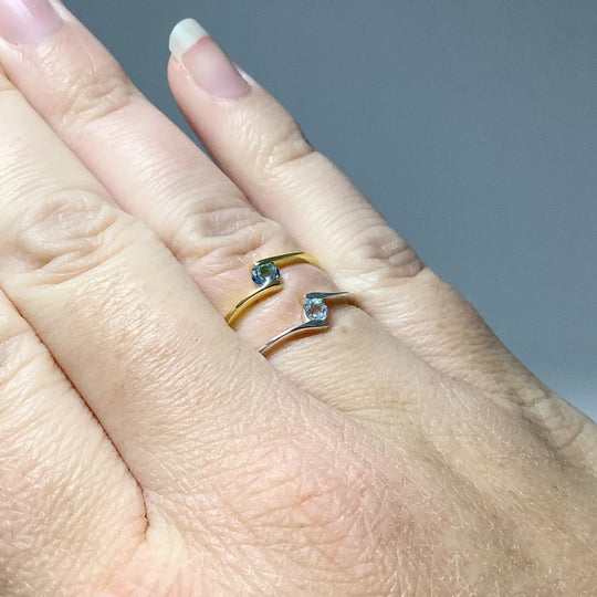Blue Topaz Ring - Rocks and Gems Canada