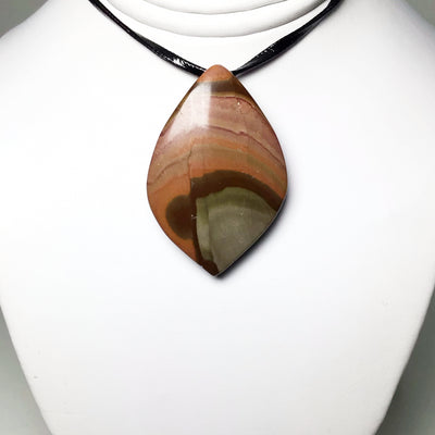 Polychrome Scenic Jasper Drilled Pendant