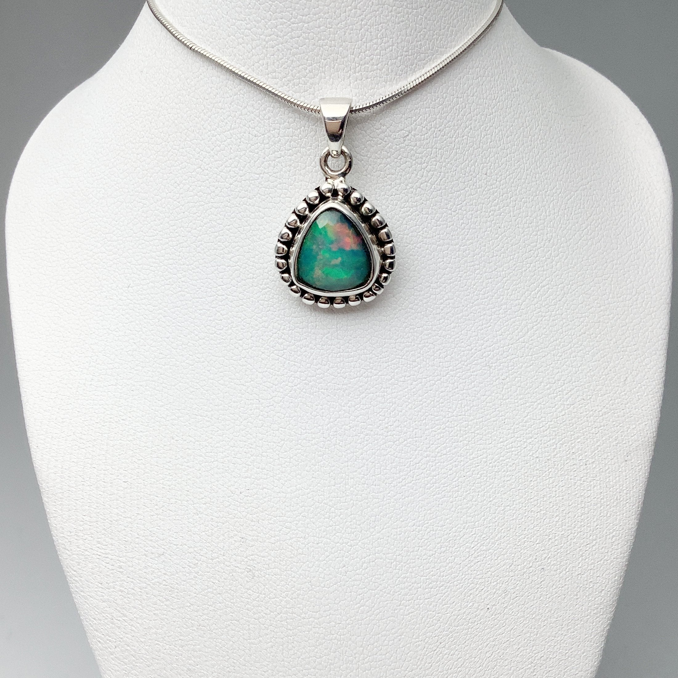 Fire Opal Pendant - Rocks and Gems Canada
