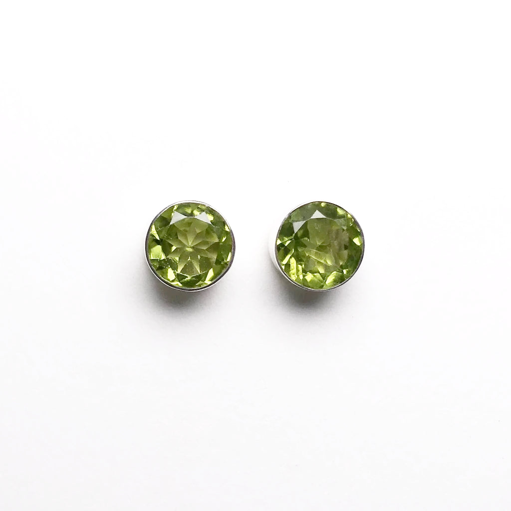 Peridot Stud Earrings