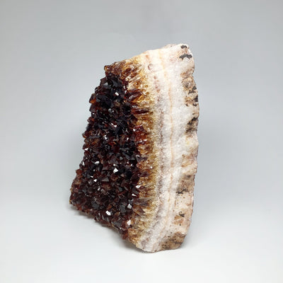 Dark Citrine Druze Cluster Stand Up