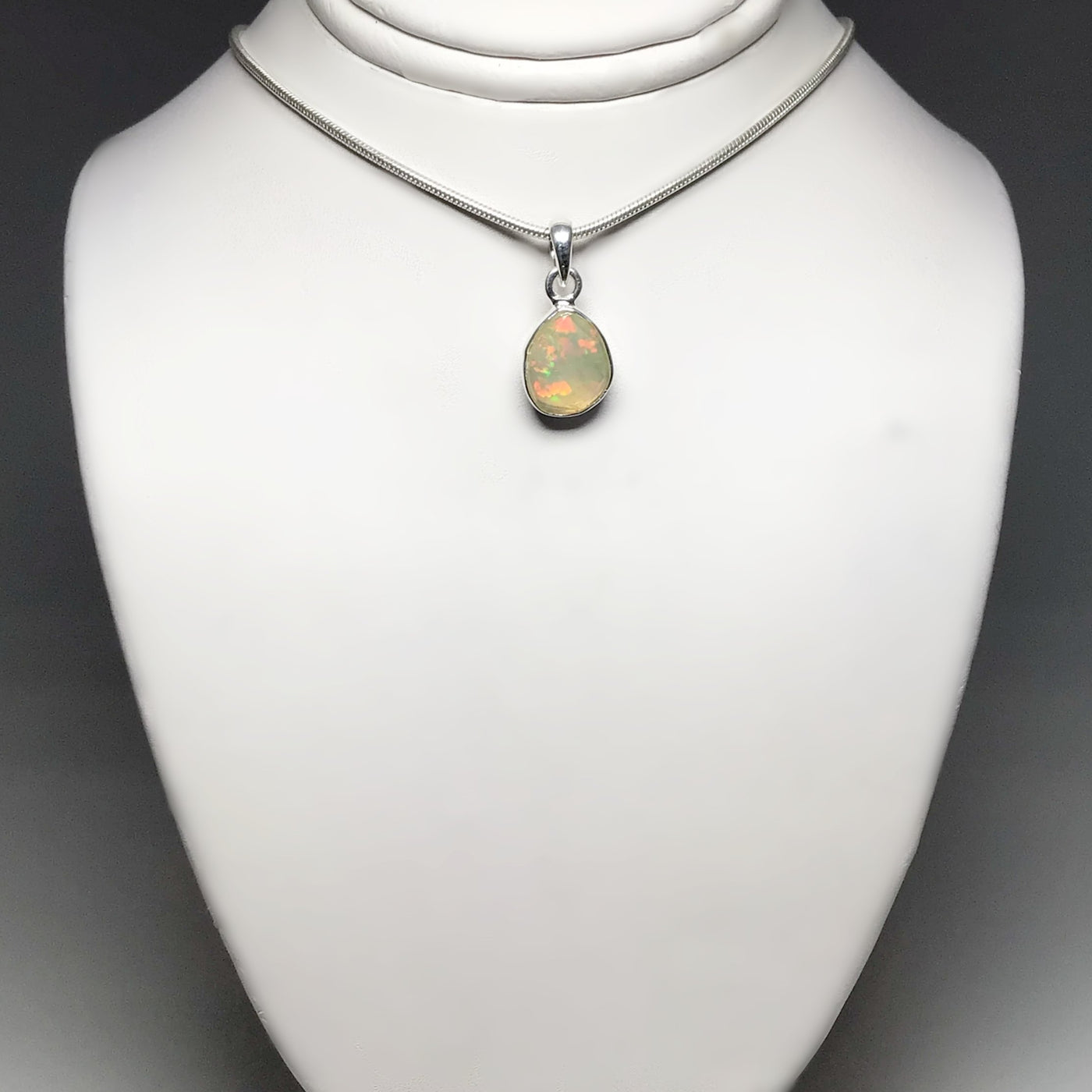 Ethiopian Fire Opal Pendant