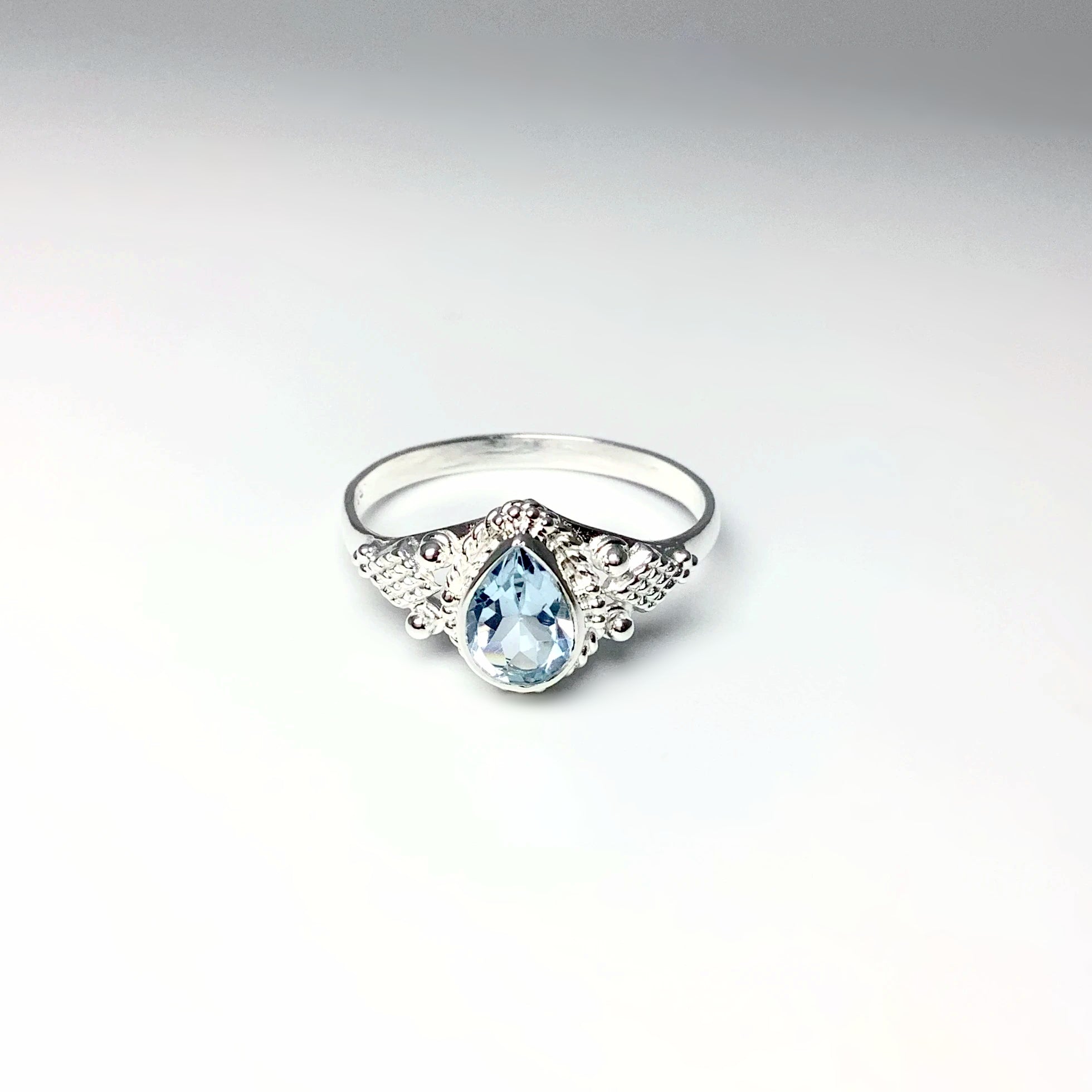 Blue Topaz Ring - Rocks and Gems Canada