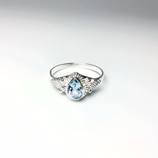 Blue Topaz Ring - Rocks and Gems Canada