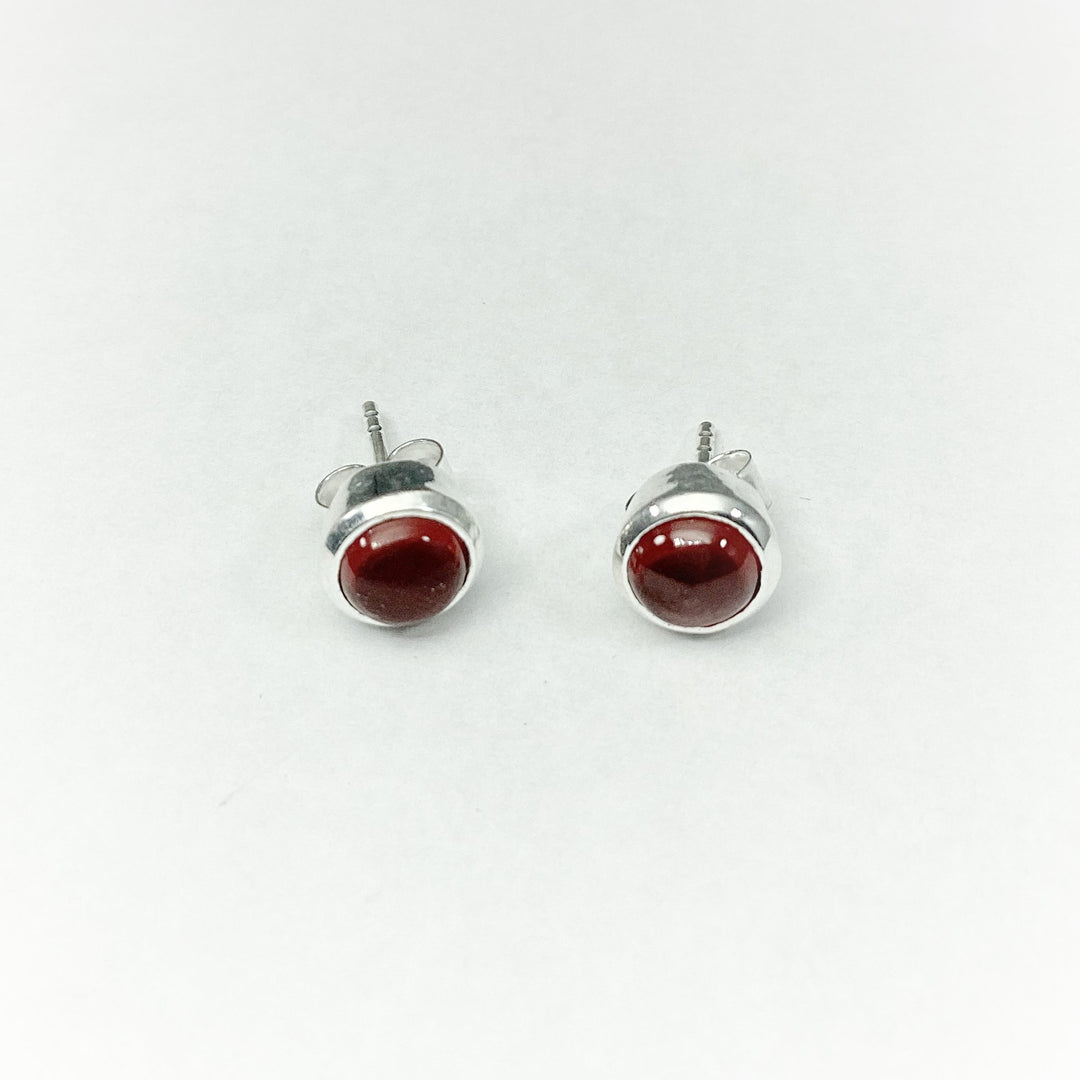 Garnet Stud Earrings - Rocks and Gems Canada