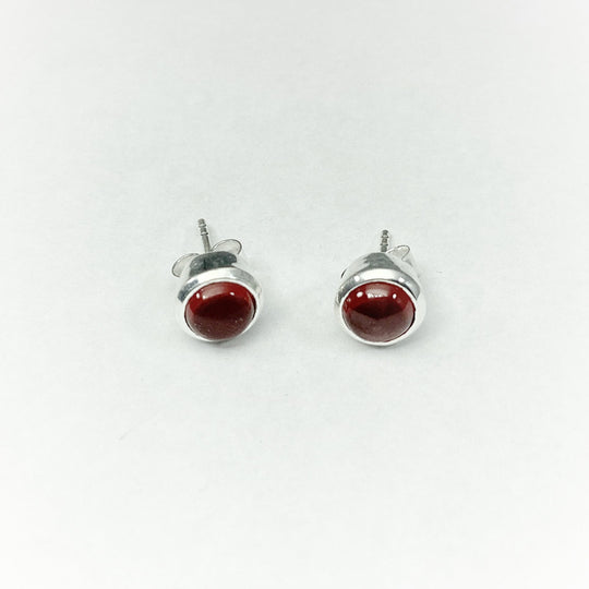 Garnet Stud Earrings - Rocks and Gems Canada