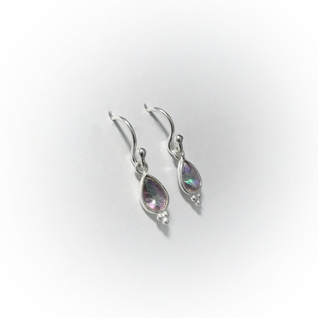 Mystic Topaz Dangle Earrings - Rocks and Gems Canada