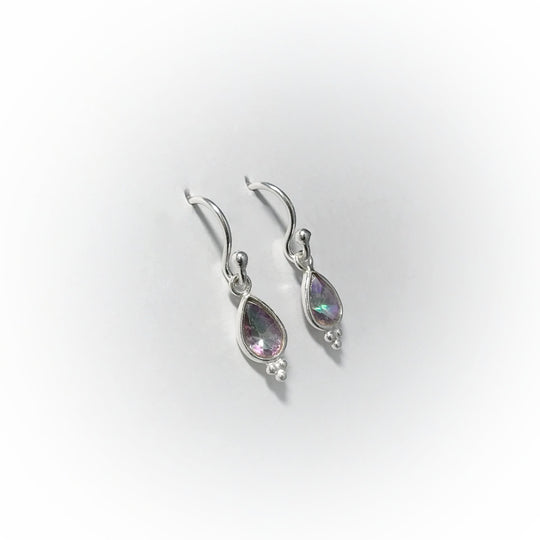 Mystic Topaz Dangle Earrings - Rocks and Gems Canada