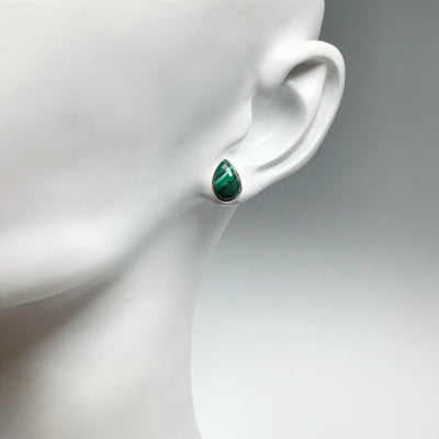 Malachite Stud Earrings