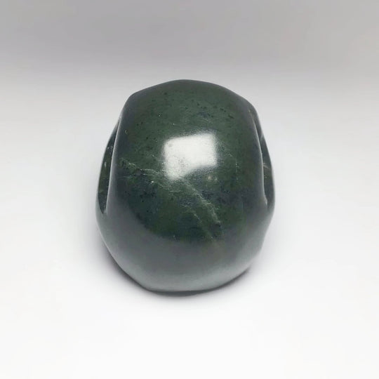 Carved Canadian Jade Skull - Rocks and Gems Canada