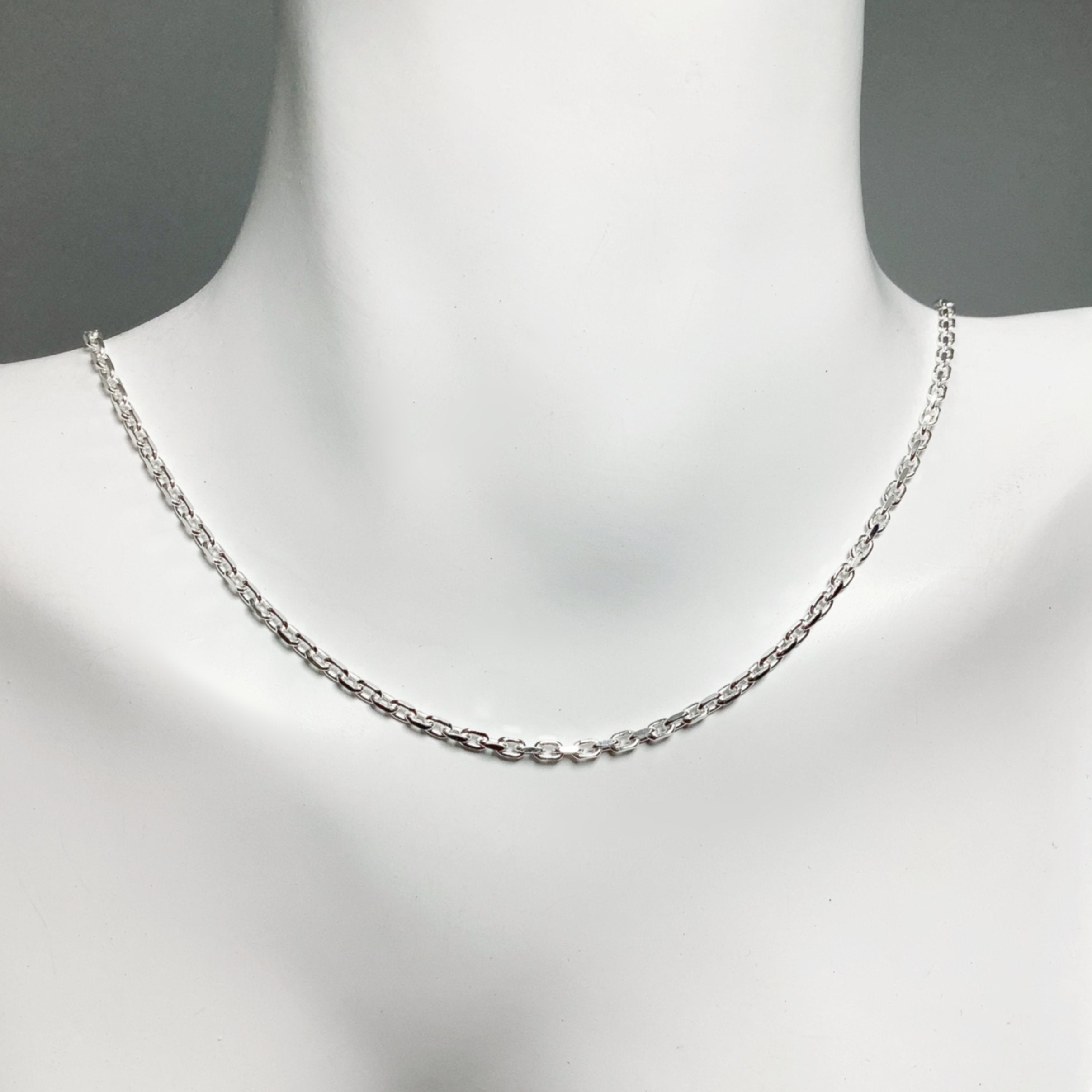 Sterling Silver Chain - Anchor Style - Rocks and Gems Canada