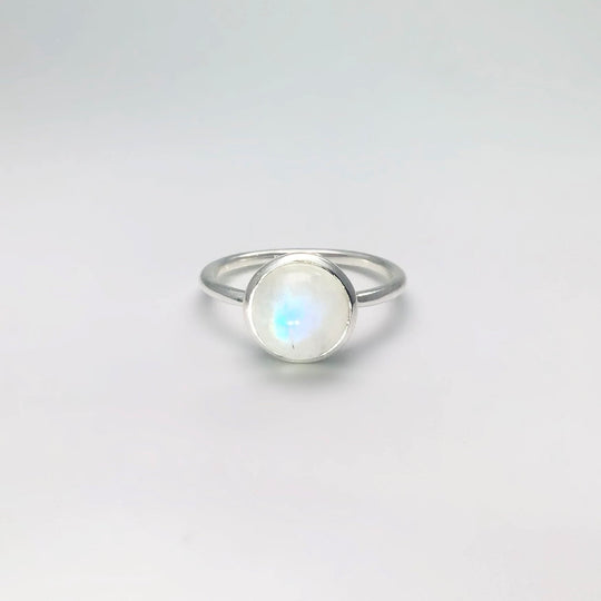 Rainbow Moonstone Ring - Rocks and Gems Canada