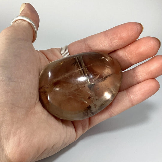 Smoky Quartz with Hematoid Inclusions Tumble - Rocks and Gems Canada
