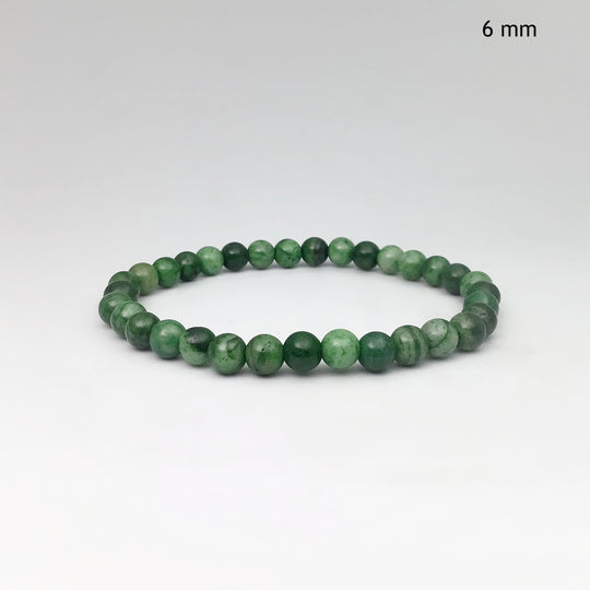 Green Crazy Lace Agate Beaded Bracelet - Rocks and Gems Canada