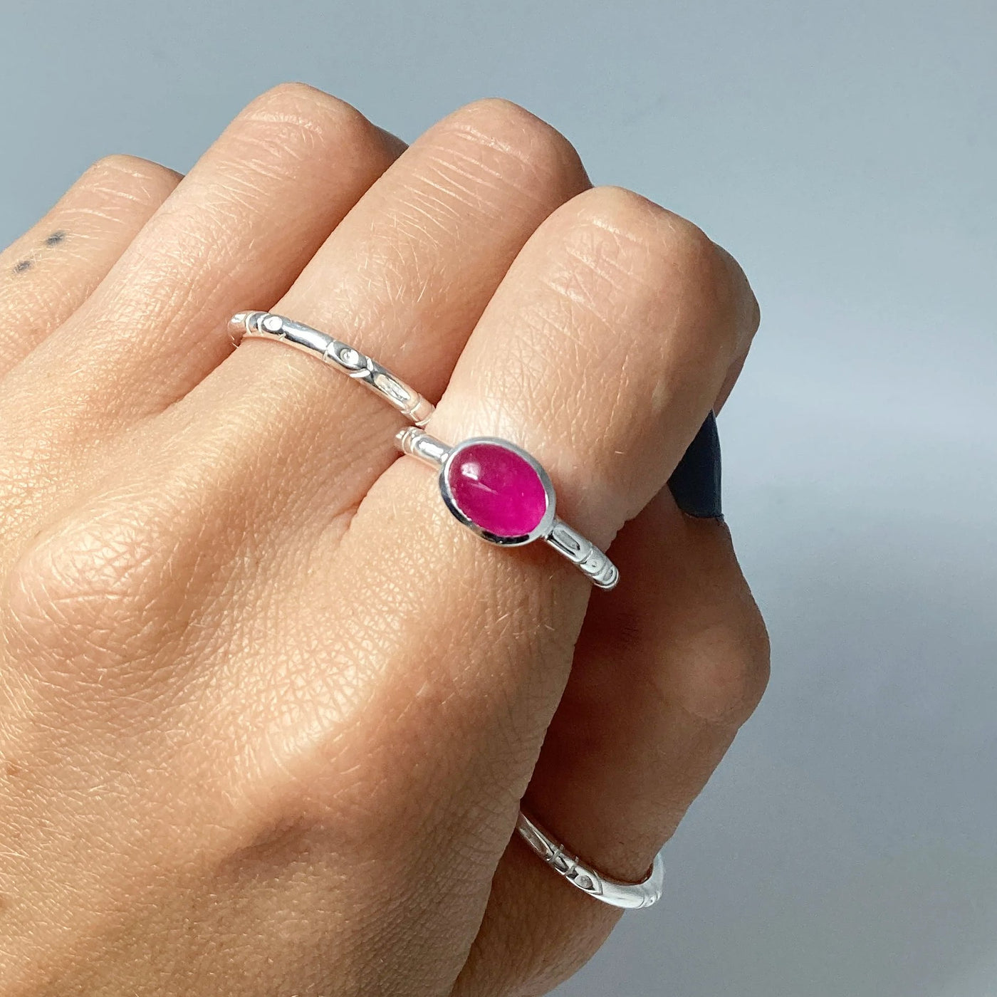 Pink Jade Ring