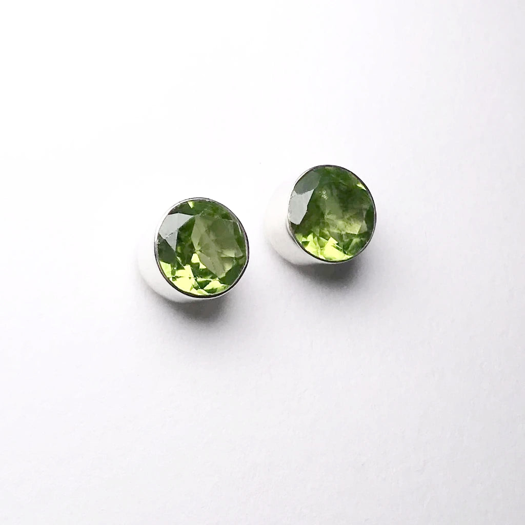 Peridot Stud Earrings