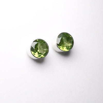 Peridot Stud Earrings