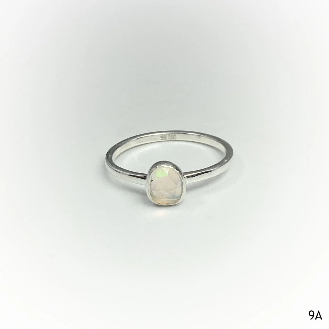 Faceted Ethiopian Fire Opal Ring - Rocks and Gems Canada