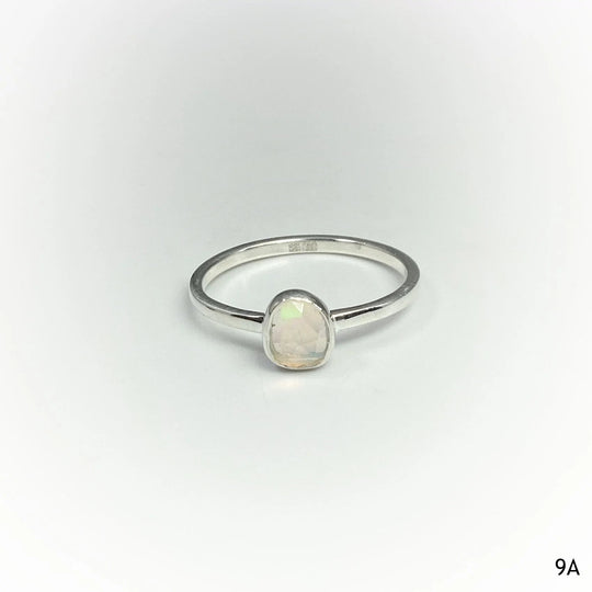 Faceted Ethiopian Fire Opal Ring - Rocks and Gems Canada