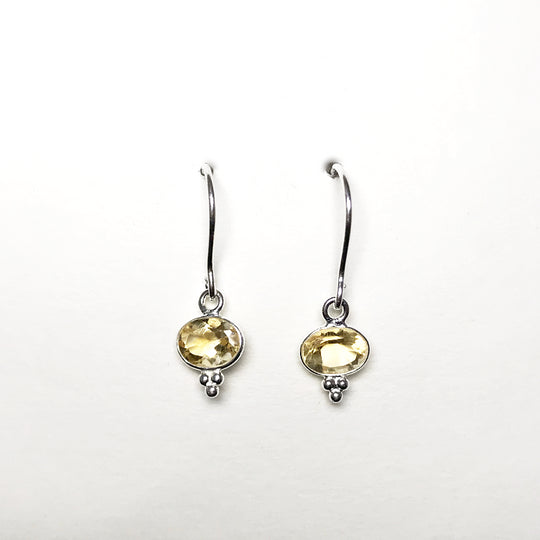 Citrine Dangle Earrings - Rocks and Gems Canada