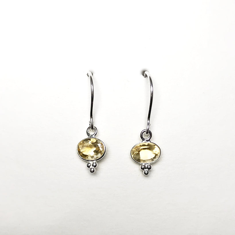 Citrine Dangle Earrings Rocks and Gems Canada