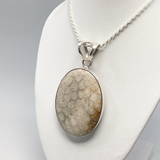 Fossilized Coral Pendant - Rocks and Gems Canada