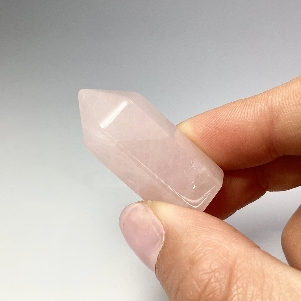 Polished Rose Quartz Point - Rocks and Gems Canada