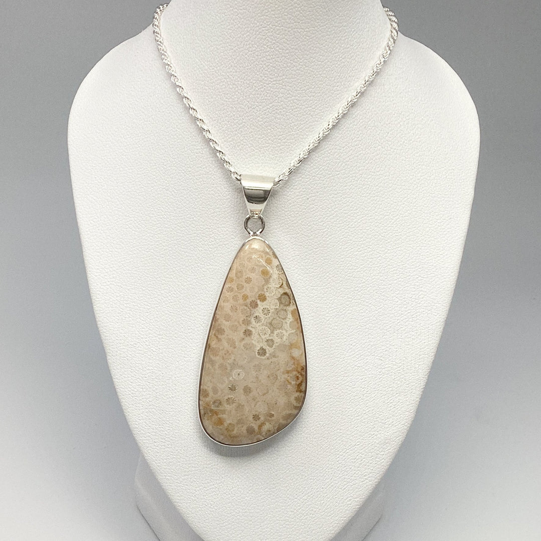 Fossilized Coral Pendant - Rocks and Gems Canada