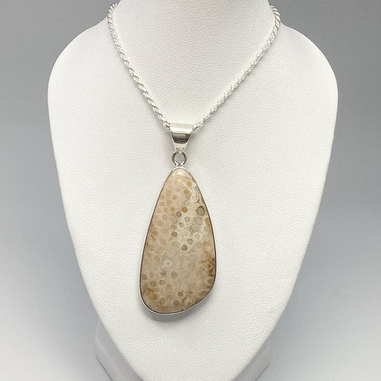 Fossilized Coral Pendant - Rocks and Gems Canada