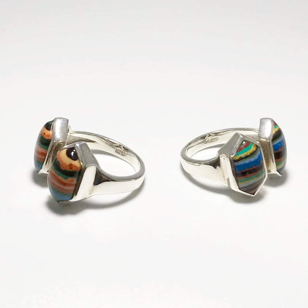 Rainbow Calcite Ring - Rocks and Gems Canada
