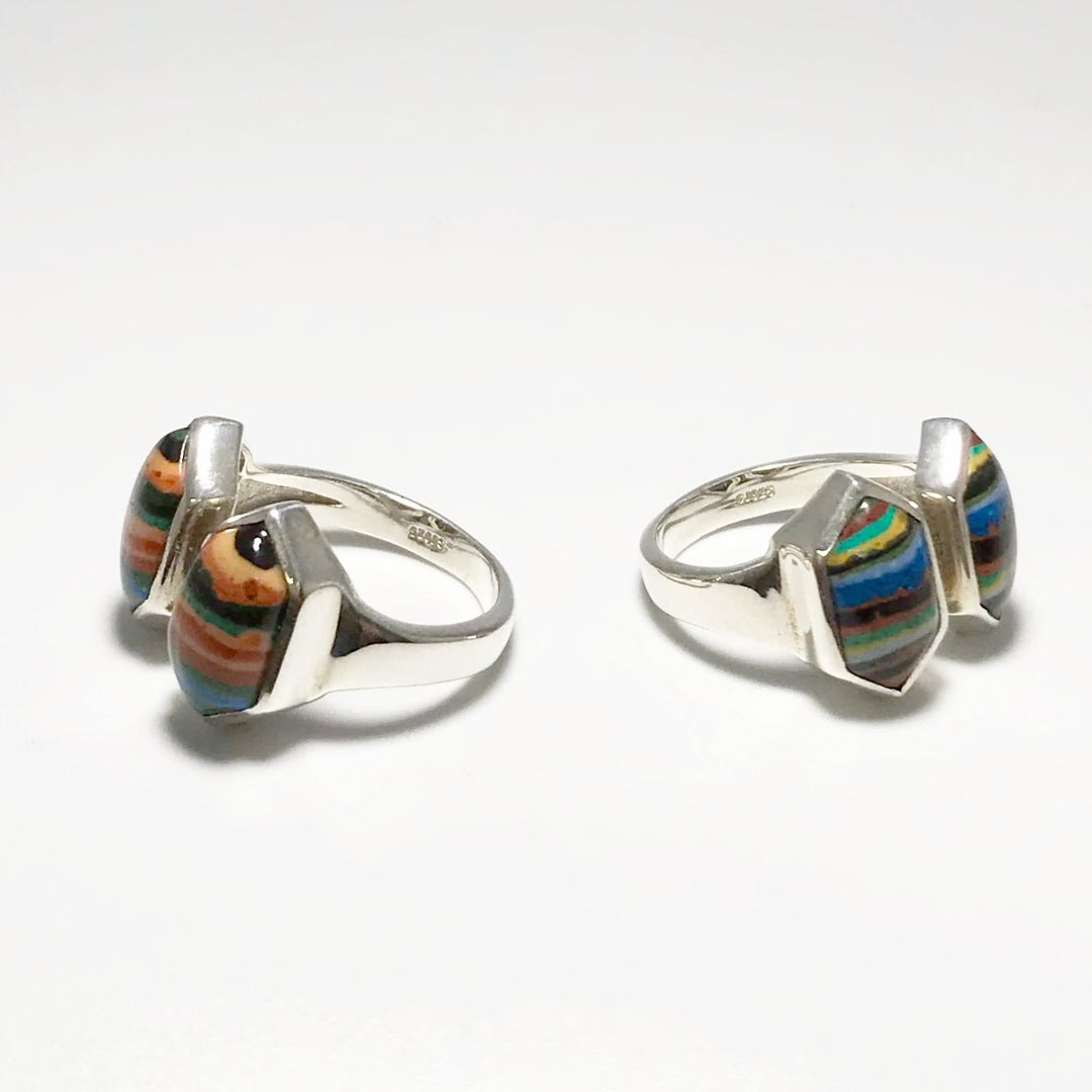 Rainbow Calcite Ring - Rocks and Gems Canada