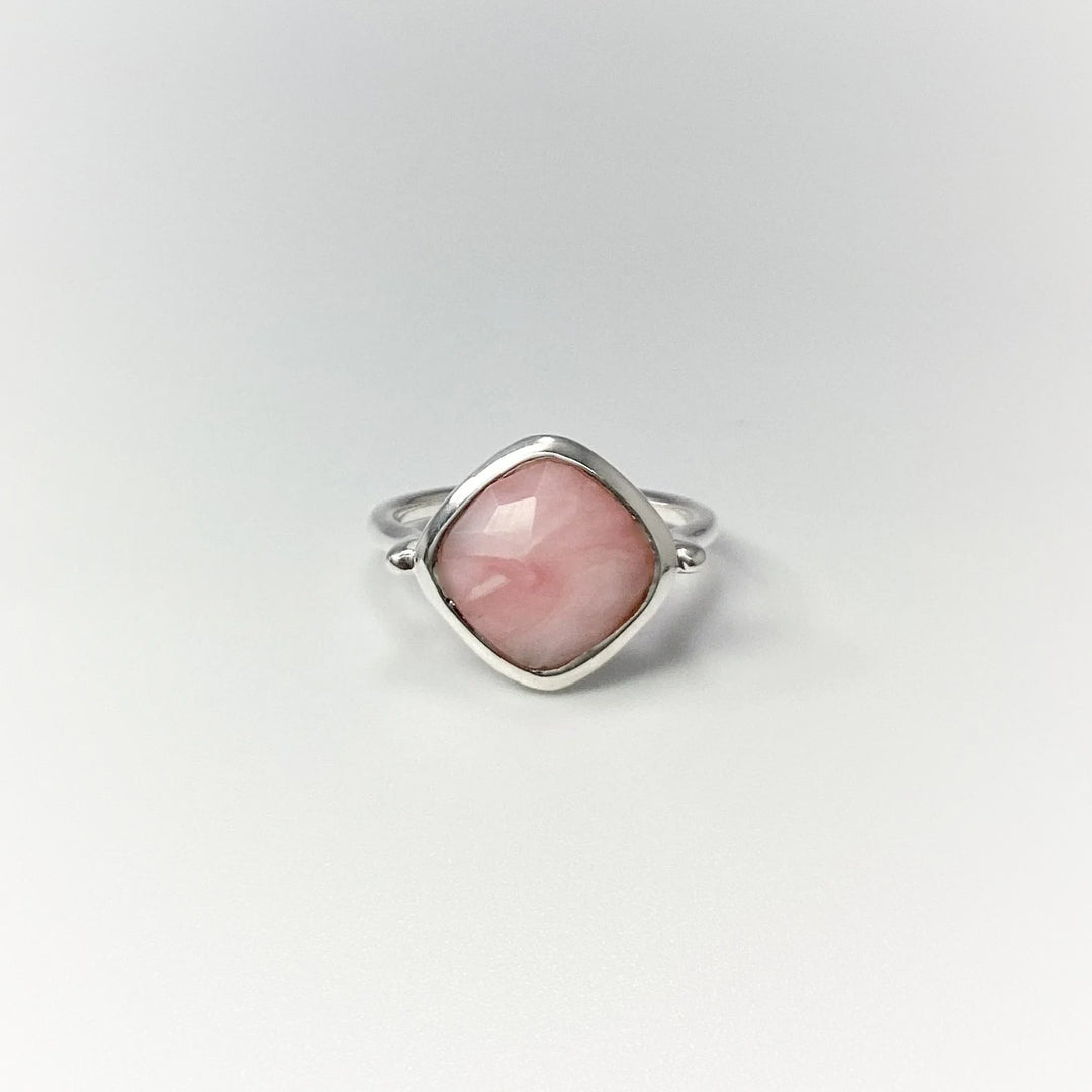 Pink Peruvian Opal Ring - Rocks and Gems Canada