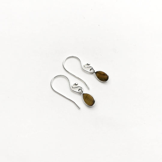 Tiger Eye Dangle Earrings - Rocks and Gems Canada