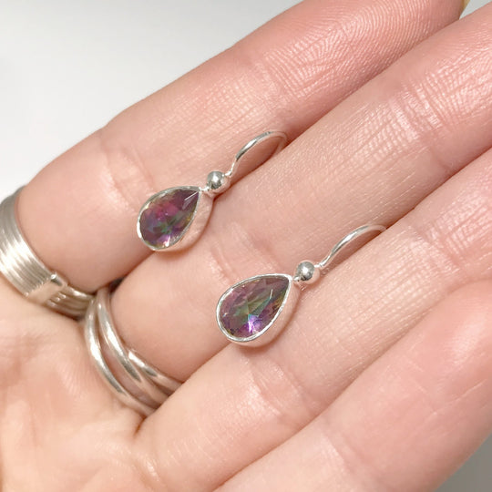 Mystic Topaz Dangle Earrings - Rocks and Gems Canada