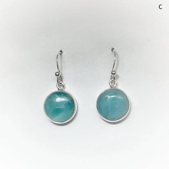 Larimar Dangle Earrings - Rocks and Gems Canada