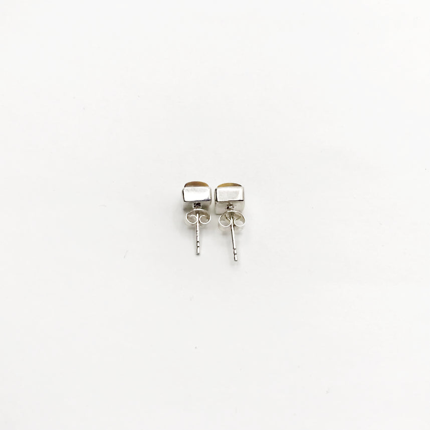 Tiger Eye Stud Earrings - Rocks and Gems Canada