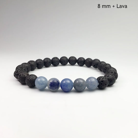 Blue Aventurine Beaded Bracelet - Rocks and Gems Canada
