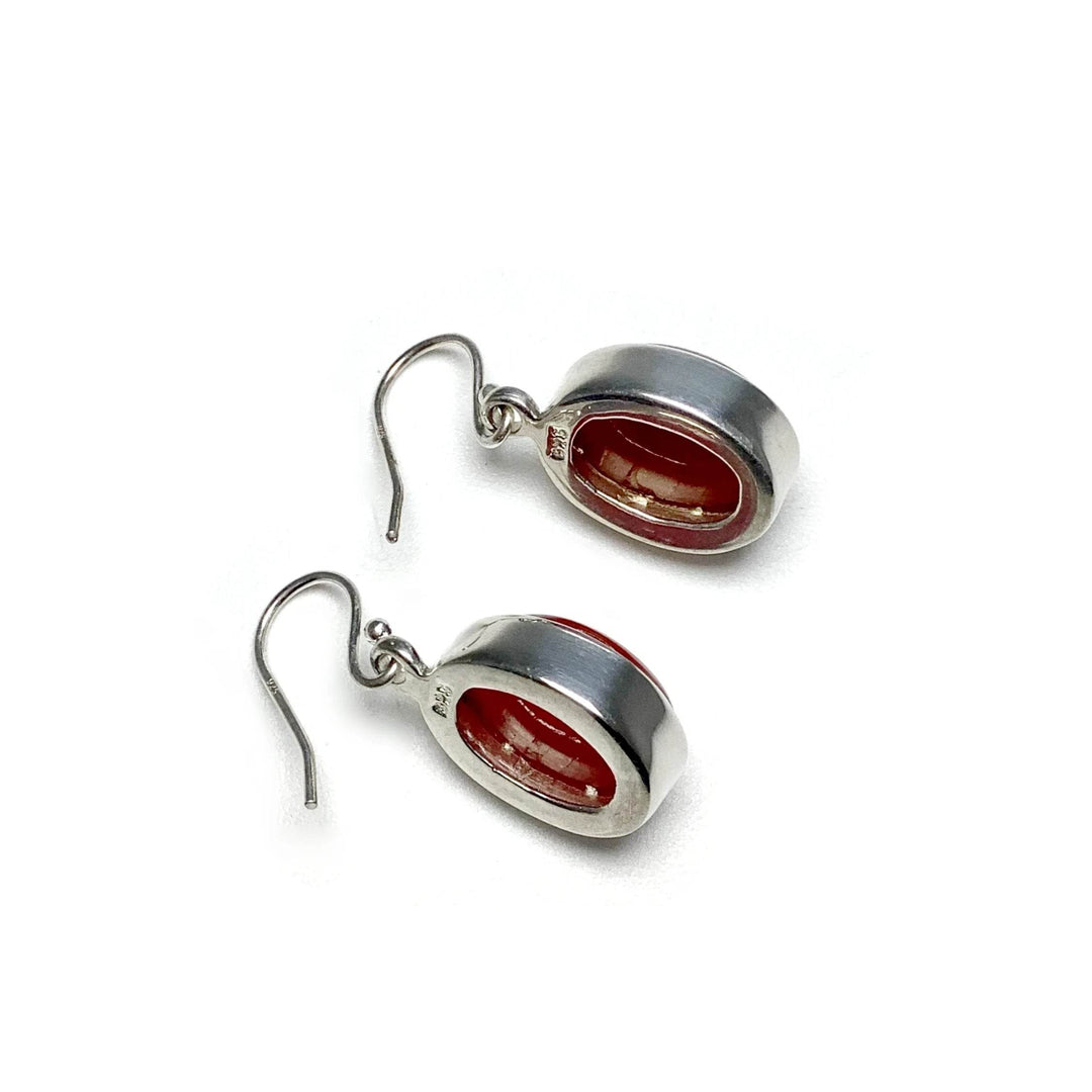 Carnelian Agate Dangle Earrings - Rocks and Gems Canada