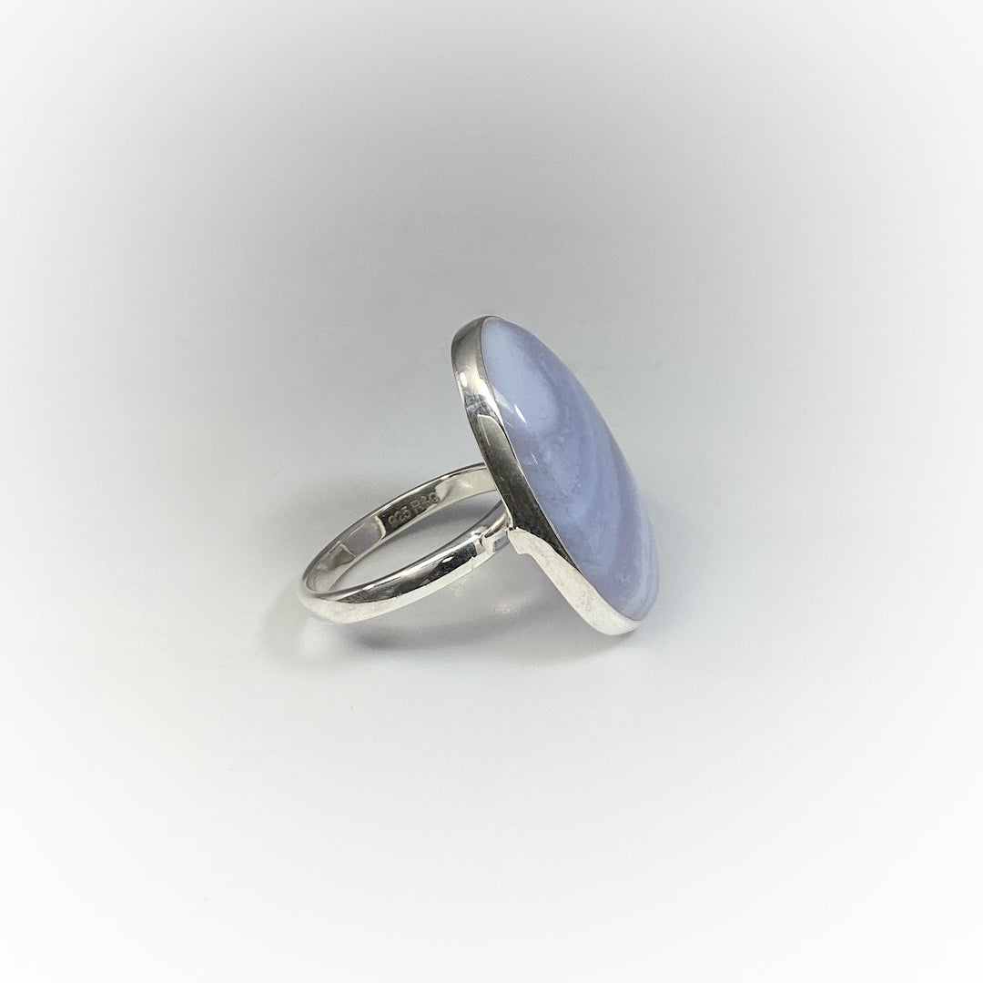 Blue Lace Agate Ring - Rocks and Gems Canada
