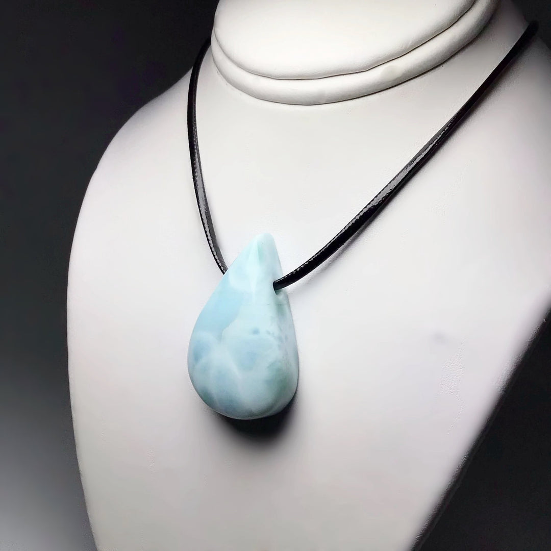 Larimar Drilled Pendant