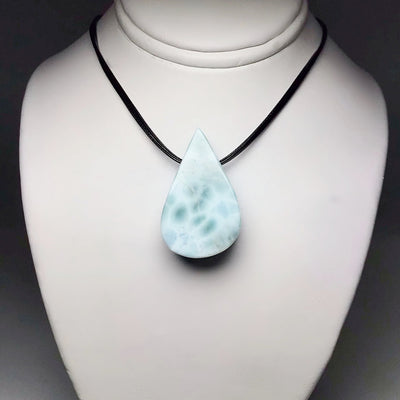 Larimar Drilled Pendant