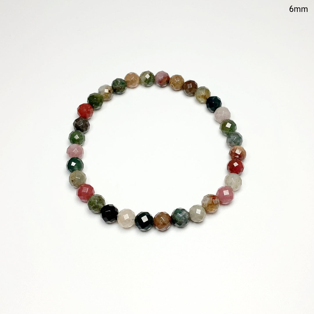Indian Agate Faceted Beaded Bracelet - Rocks and Gems Canada