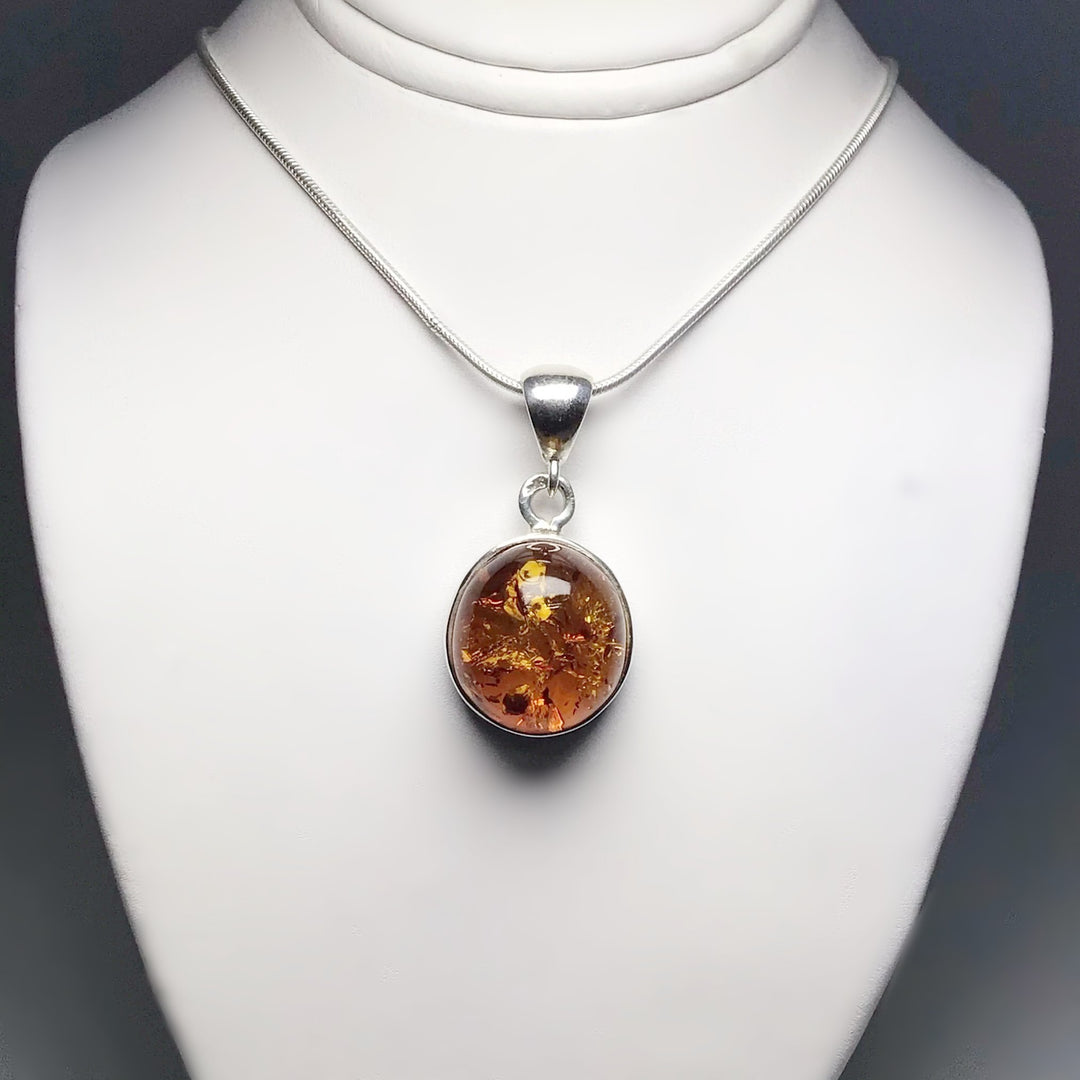 Cognac Amber Pendant - Rocks and Gems Canada