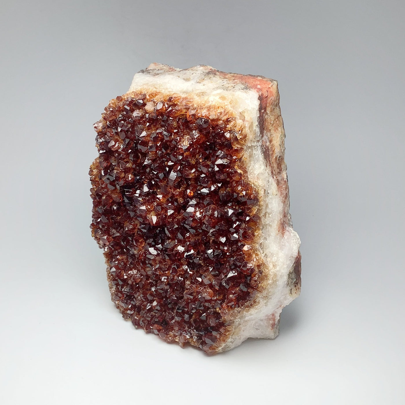 Dark Citrine Druze Cluster Stand Up