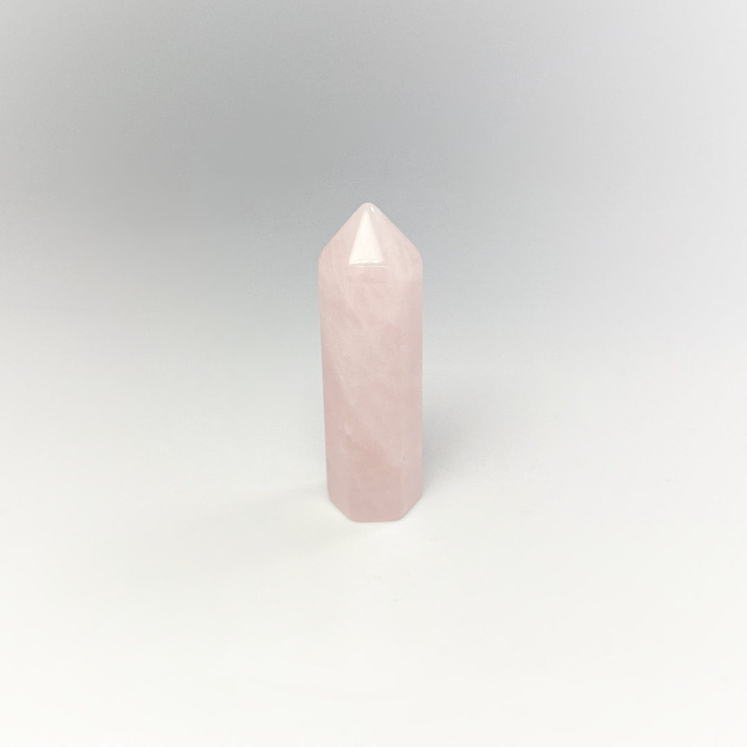 Polished Rose Quartz Point - Rocks and Gems Canada