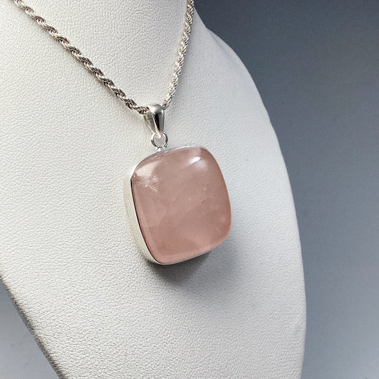 Rose Quartz Pendant - Rocks and Gems Canada