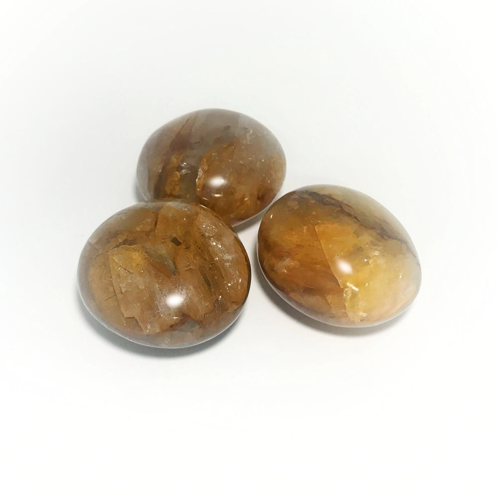 Dark Golden Hematoid Quartz Tumble - Rocks and Gems Canada