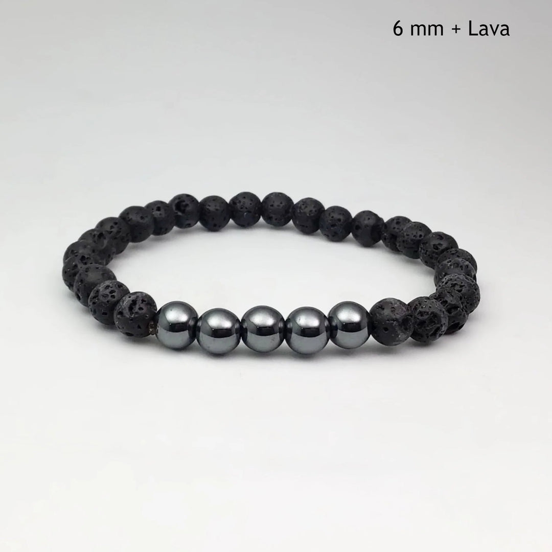 Hematite Beaded Bracelet - Rocks and Gems Canada