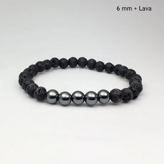 Hematite Beaded Bracelet - Rocks and Gems Canada